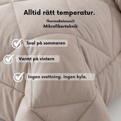 SovLugn® Täcke | Det snabbtorkande 2-i-1-täcket som gör sängkläder överflödiga.