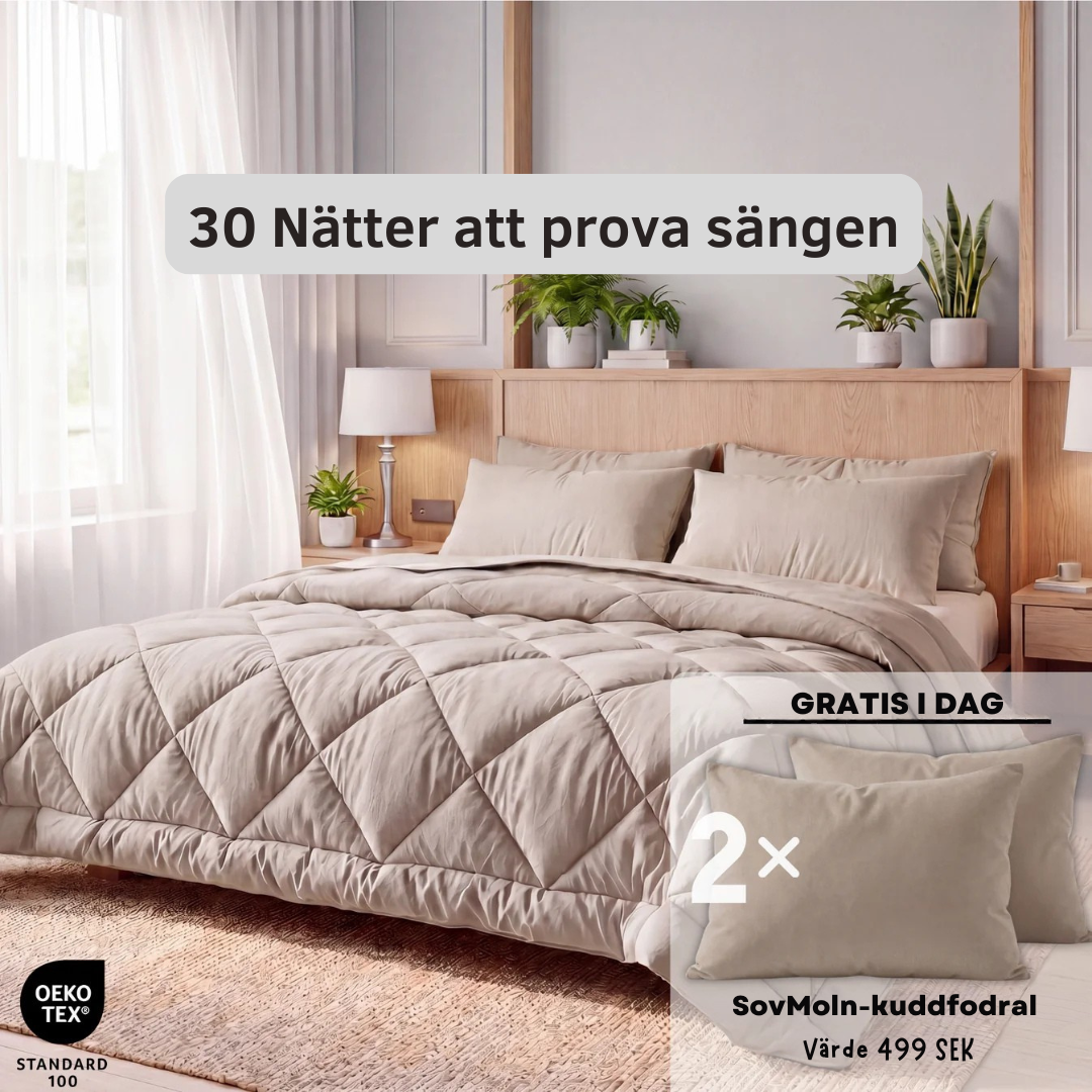 SovLugn® Täcke | Det snabbtorkande 2-i-1-täcket som gör sängkläder överflödiga.