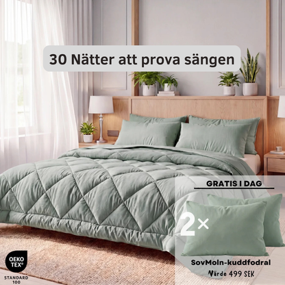 SovLugn® Täcke | Det snabbtorkande 2-i-1-täcket som gör sängkläder överflödiga.